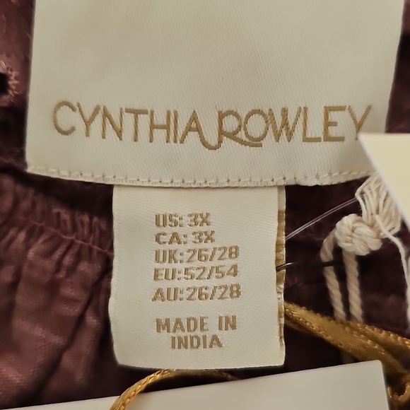 Cynthia Rowley Women's Dusty Rose 3/4 Sleeve Plus Size Tunic Top NWT 2x & 3x - Picture 12 of 13